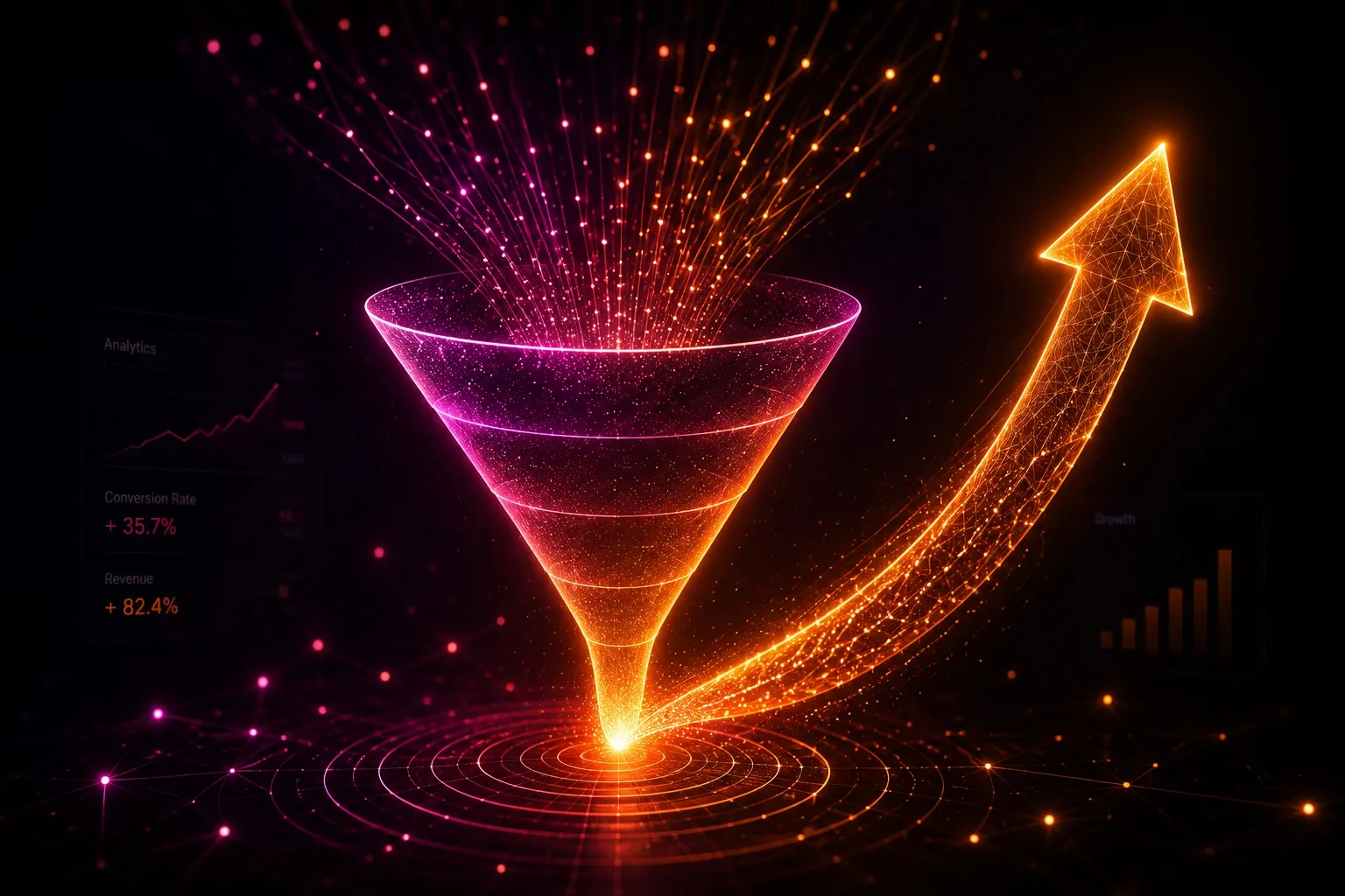 Funnel growth concept